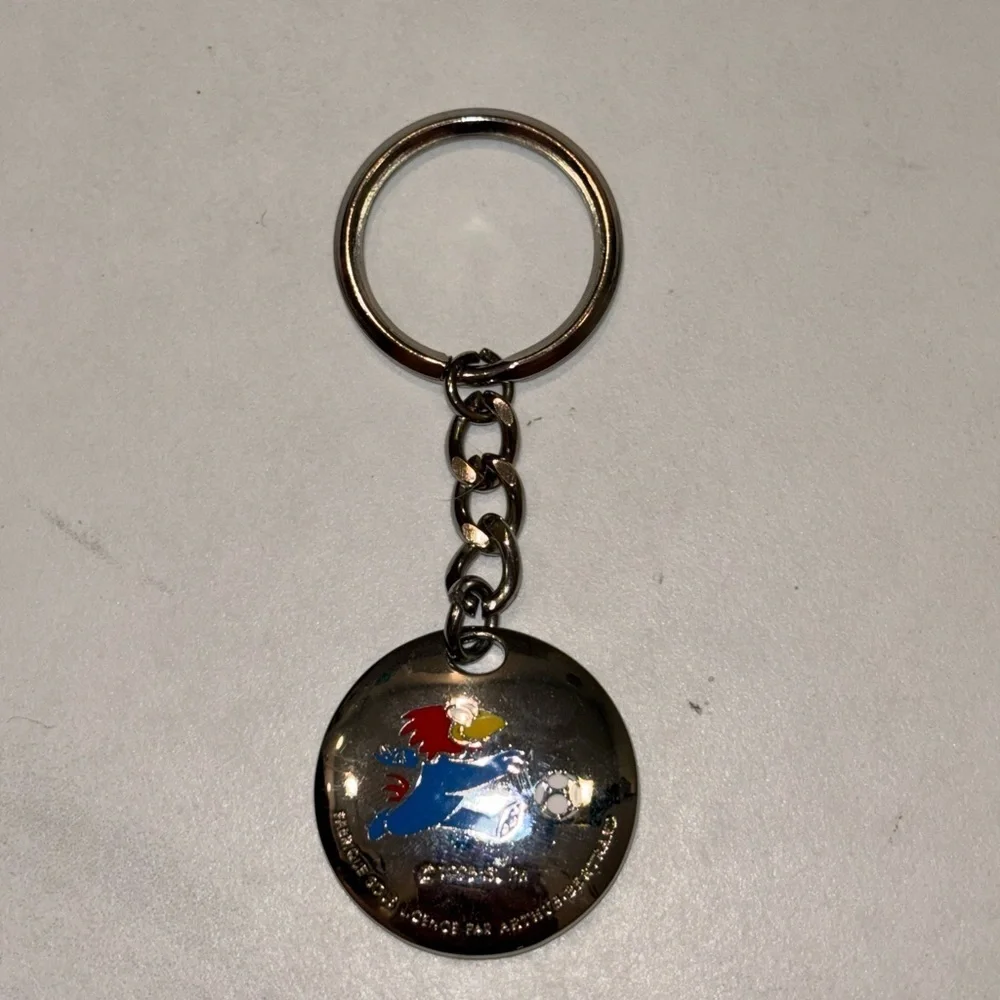 Vintage France 1998 Soccer World Cup Mascot Soccer Keychain
